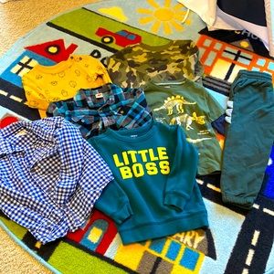 7pc Mixed Boys Lot - 4T Shirts & Pant